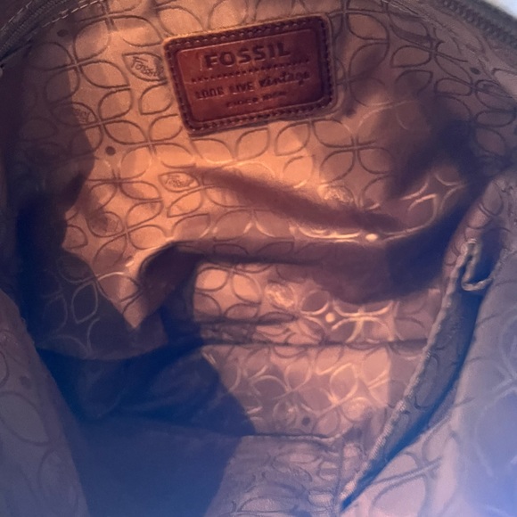 Gold Tone Fossil Shoulder Bag - Picture 4 of 5